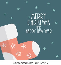 Abstract Christmas and New Year Background. Vector Illustration EPS10