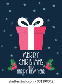 Abstract Christmas and New Year Background. Vector Illustration EPS10
