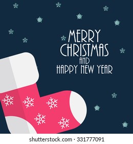 Abstract Christmas and New Year Background. Vector Illustration EPS10
