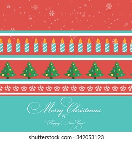 Abstract Christmas and New Year Background. Vector Illustration EPS10