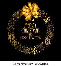 Abstract Christmas and New Year Background. Vector Illustration EPS10