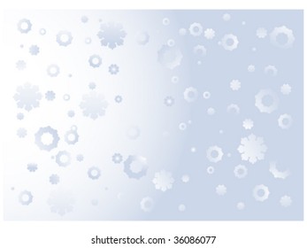 abstract Christmas and New Year background with falling snowflakes