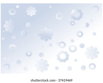 abstract Christmas and New Year background with falling snowflakes