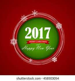 Abstract Christmas and New Year background. Vector illustration EPS10