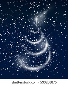 Abstract Christmas and New Year Background. Vector Illustration. EPS10