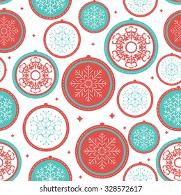 Abstract Christmas and New Year Seamless Pattern Background. Vector Illustration EPS10
