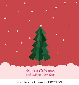 Abstract christmas and new year vector background