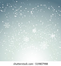 Abstract Christmas and New Year Wave Background with Lights. Vector Illustration EPS10