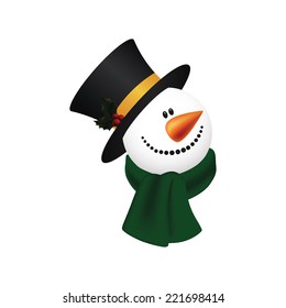 Abstract christmas object on a white background
