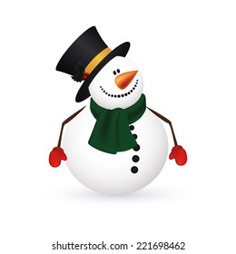 Abstract christmas object on a white background