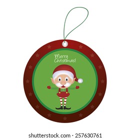 abstract christmas object on a white background