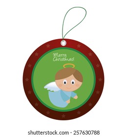 abstract christmas object on a white background