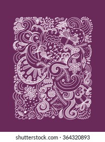 Abstract christmas pattern, sketch for your design