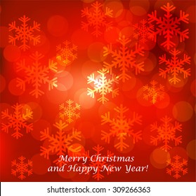 Abstract Christmas red background