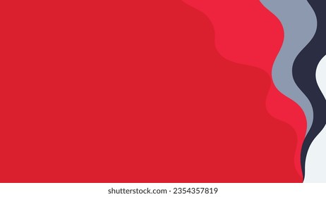Abstract Christmas red wavy background for your creative festival project. This creative and minimalist background can be used as a banner or wallpaper.