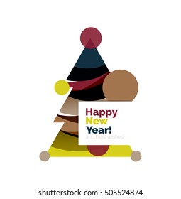 Abstract Christmas sale banner design with blank space. Vector illustration