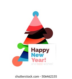 Abstract Christmas sale banner design with blank space. Vector illustration