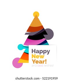 Abstract Christmas sale banner design with blank space. Vector illustration