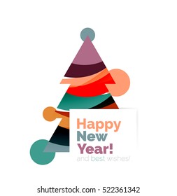 Abstract Christmas sale banner design with blank space. Vector illustration