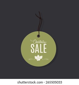 abstract Christmas sale object on a gray background 