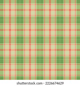 Abstract Christmas seamless pattern. Checkered plaid or tartan. Design element for fabric, wrapping paper, banner. Wallpaper. Vector illustration.