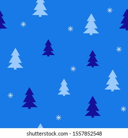 Abstract Christmas seamless pattern with decorative Christmas tree. Print for greeting cards, fabric or wrapping paper designs.  Eps 10 vector illustration.
