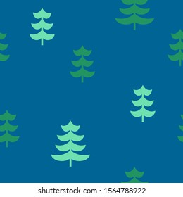 Abstract Christmas seamless pattern with decorative Christmas tree. Print for greeting cards, fabric or wrapping paper designs.  Eps 10 vector illustration.

