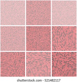 Abstract christmas seamless textures set red on the white