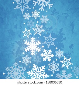 Abstract Christmas Snowflake Background