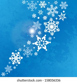Abstract Christmas Snowflake Background