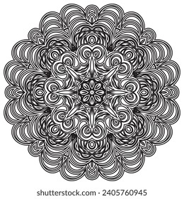Resumen de navidad con copo de nieve. El diseño de invierno está aislado en un fondo blanco. Ilustración de Año Nuevo vectorial