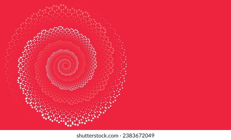 Abstract Christmas spiral round background for your creative project.