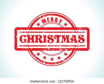 abstract christmas stamp background vector illustration