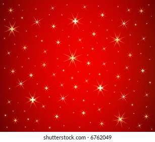 Abstract Christmas stars background vector