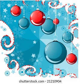 Abstract Christmas theme.