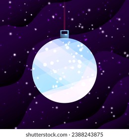 abstract christmas toy with sparkle