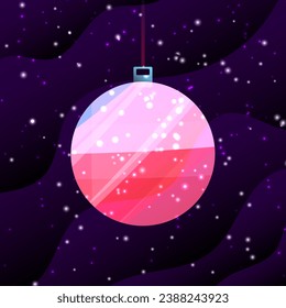 abstract christmas toy with sparkle