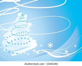 Abstract christmas tree