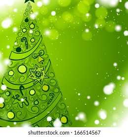 abstract christmas tree