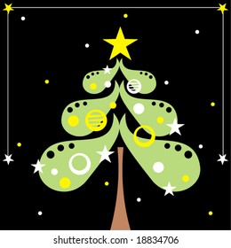 Abstract christmas tree