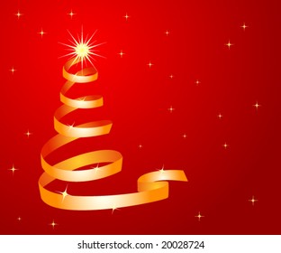 an abstract christmas tree