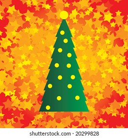 Abstract christmas tree