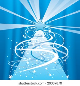Abstract christmas tree