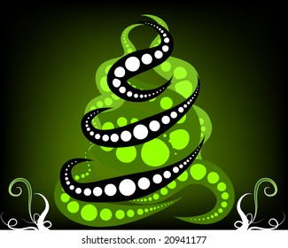 abstract christmas tree