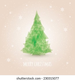 Abstract christmas tree