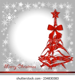 abstract Christmas tree
