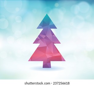 Abstract Christmas tree 