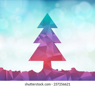 Abstract Christmas tree 