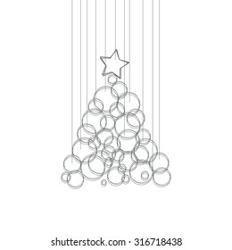 Abstract Christmas tree
