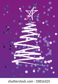 Abstract christmas tree